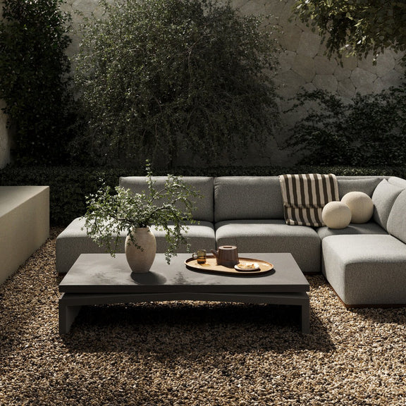 Matthes Outdoor Coffee Table - Charcoal Concrete
