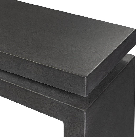 Matthes Outdoor Console Table - Charcoal Concrete