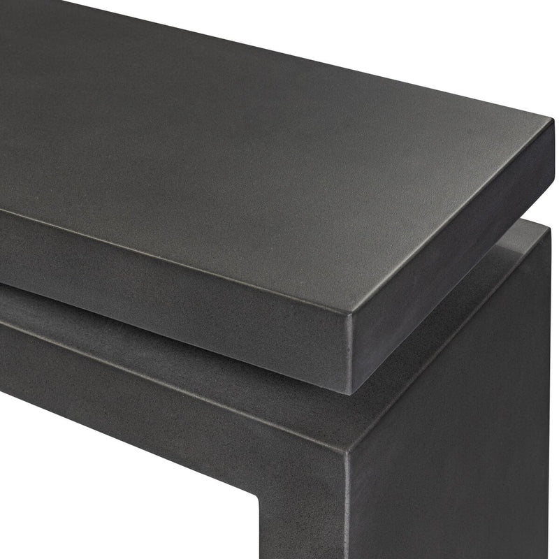 Matthes Outdoor Console Table - Charcoal Concrete