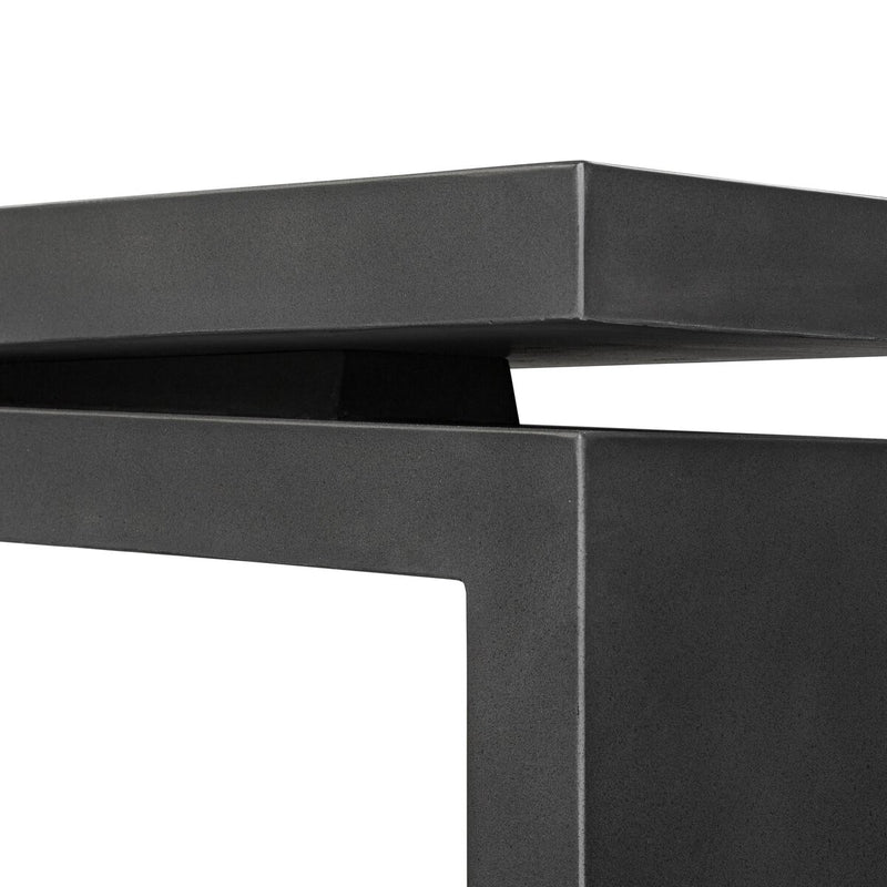Matthes Outdoor Console Table - Charcoal Concrete