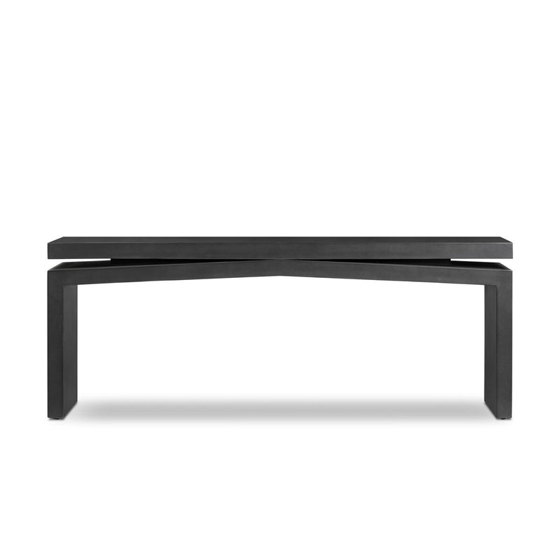 Matthes Outdoor Console Table - Charcoal Concrete