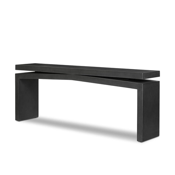 Matthes Outdoor Console Table - Charcoal Concrete