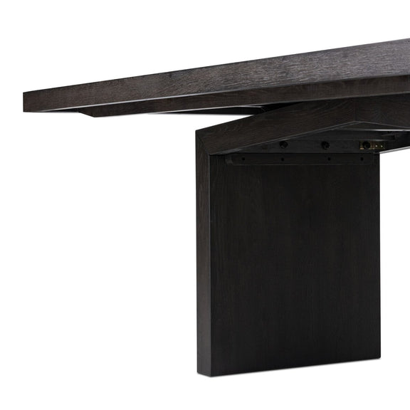 Matthes Dining Table - Smoked Black Veneer
