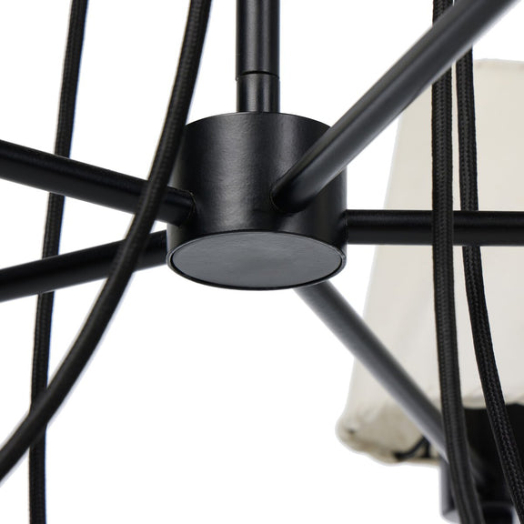 Webster Chandelier - Jet Black