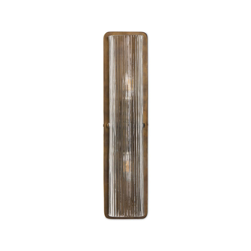 Kenji Sconce - Clear Reeded Glass