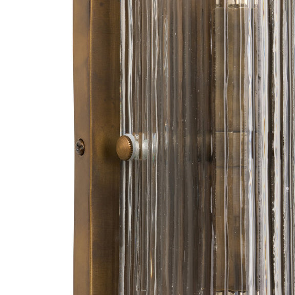 Kenji Sconce - Clear Reeded Glass