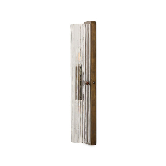 Kenji Sconce - Clear Reeded Glass