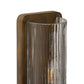 Kenji Sconce - Clear Reeded Glass