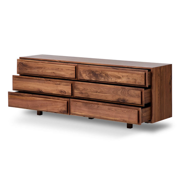 Stafford 6 Drawer Dresser - Walnut Natural