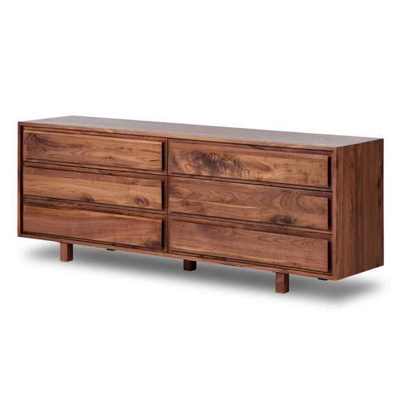 Stafford 6 Drawer Dresser - Walnut Natural