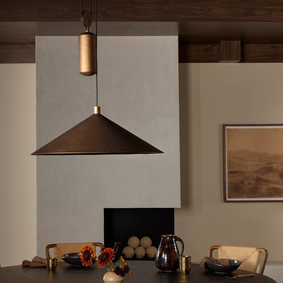 Emeric Pendant - Burnished Brass Aluminum