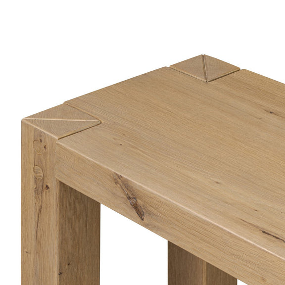 Emmer Console Table - Aged Smoked Oak