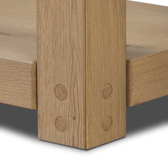 Emmer Console Table - Aged Smoked Oak