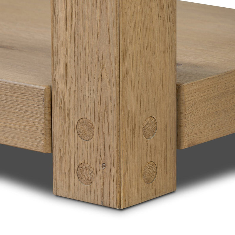 Emmer Console Table - Aged Smoked Oak