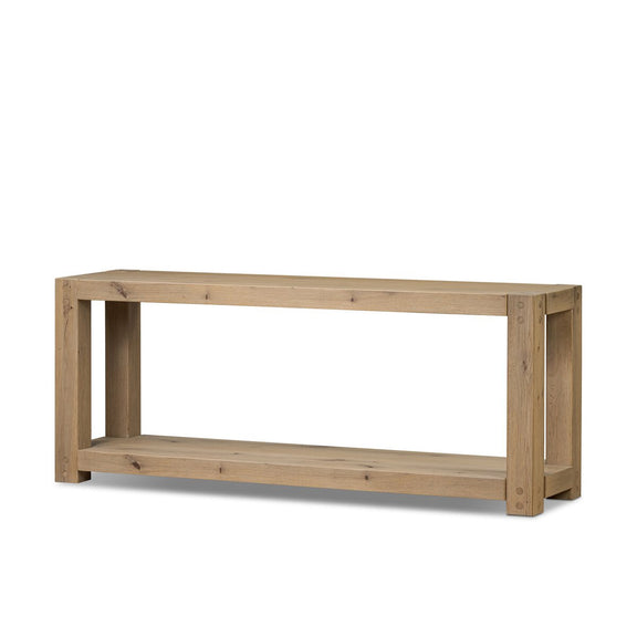 Emmer Console Table - Aged Smoked Oak