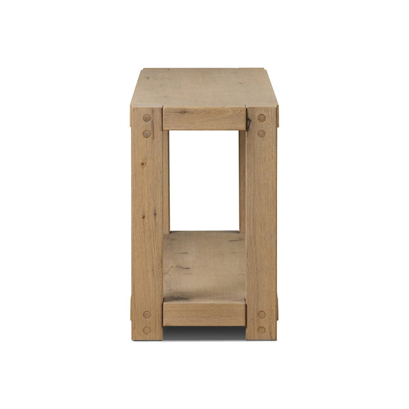 Emmer Console Table - Aged Smoked Oak