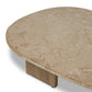Telma Coffee Table - Chiseled Beige Lavastone