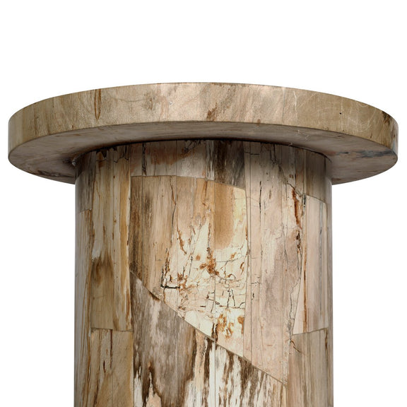 Aida End Table - Light Petrified Wood