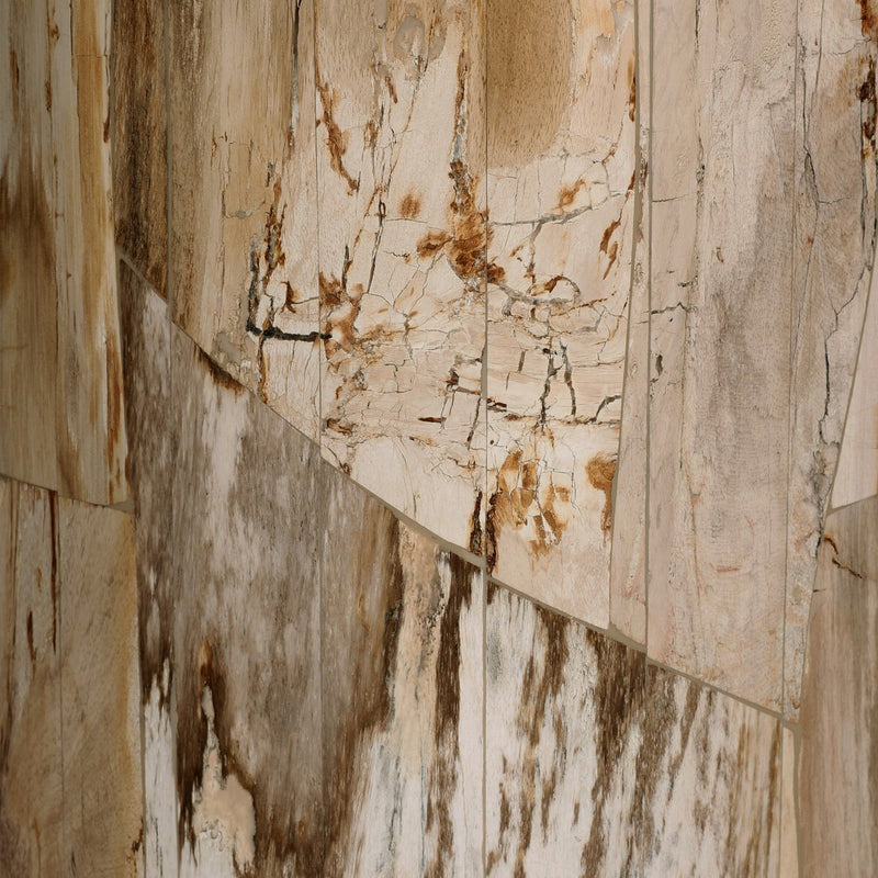 Aida End Table - Light Petrified Wood
