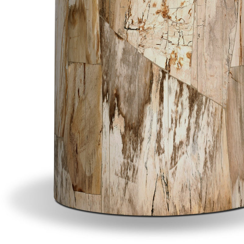 Aida End Table - Light Petrified Wood