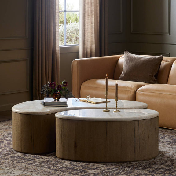 Ingrid Coffee Table - Cappuccino Marble