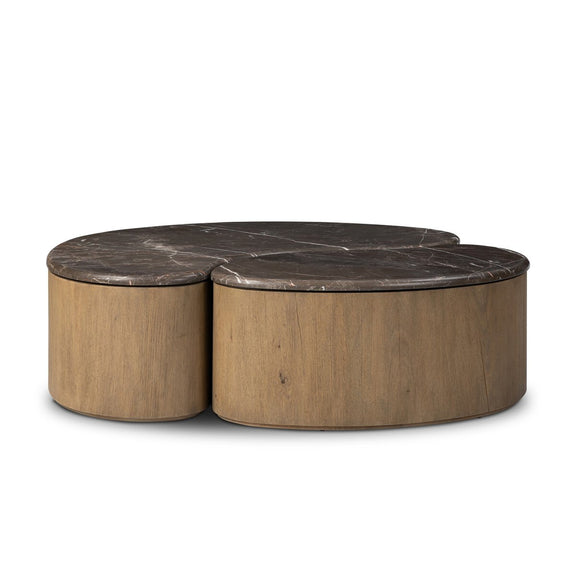 Ingrid Coffee Table - Warm Grey Marble
