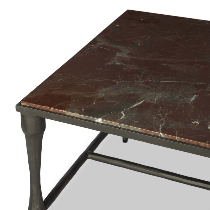 Sandra Coffee Table - Smoke And Russet Marble