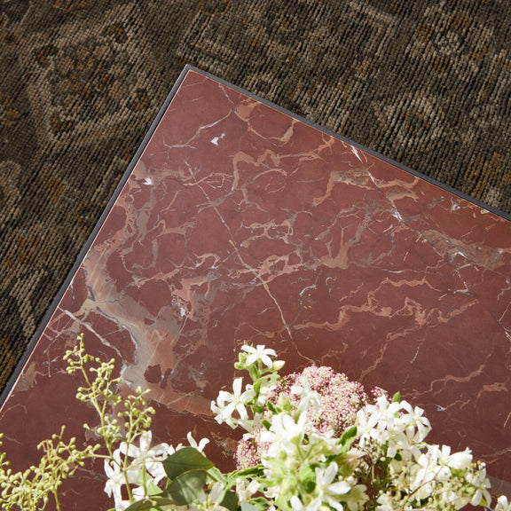 Sandra Coffee Table - Smoke And Russet Marble