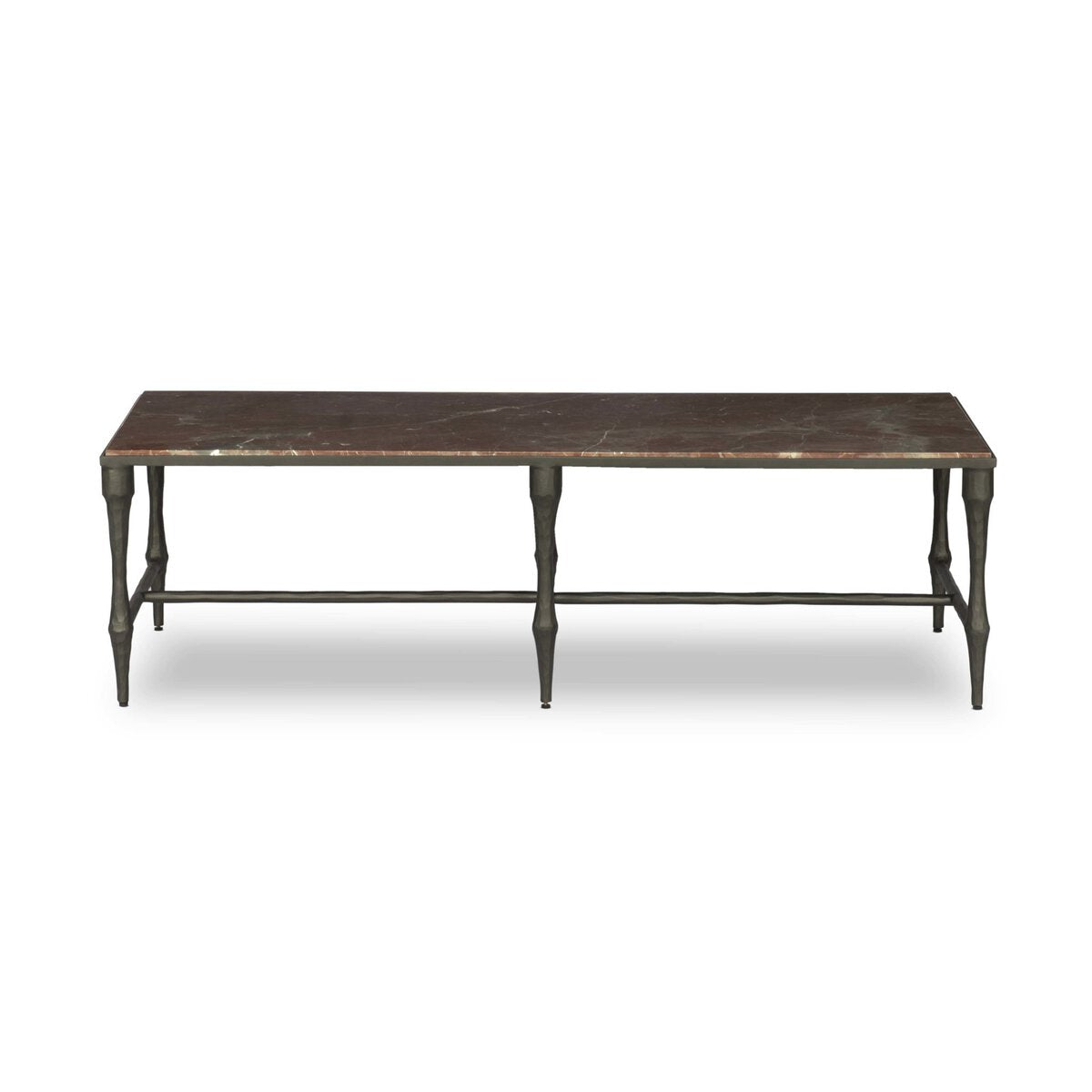 Sandra Coffee Table - Smoke And Russet Marble