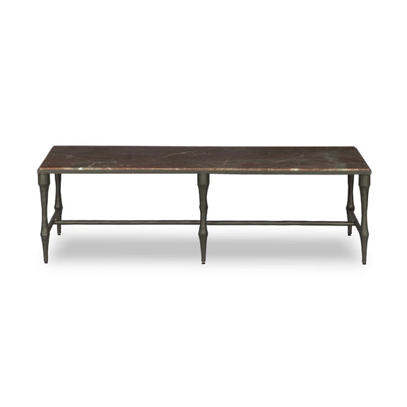 Sandra Coffee Table - Smoke And Russet Marble
