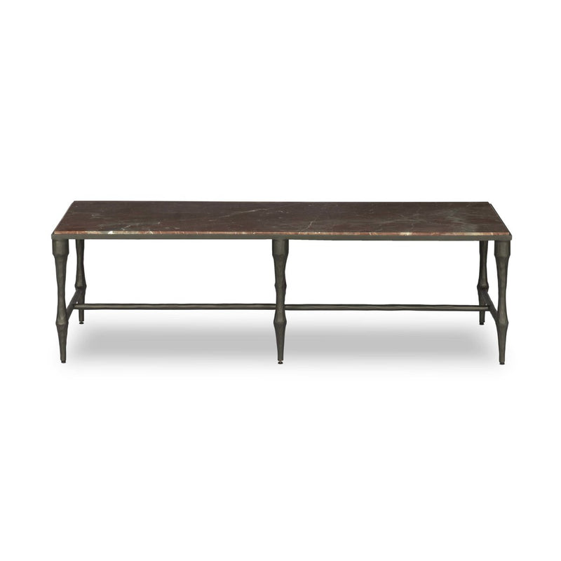 Sandra Coffee Table - Smoke And Russet Marble