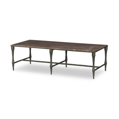Sandra Coffee Table - Smoke And Russet Marble