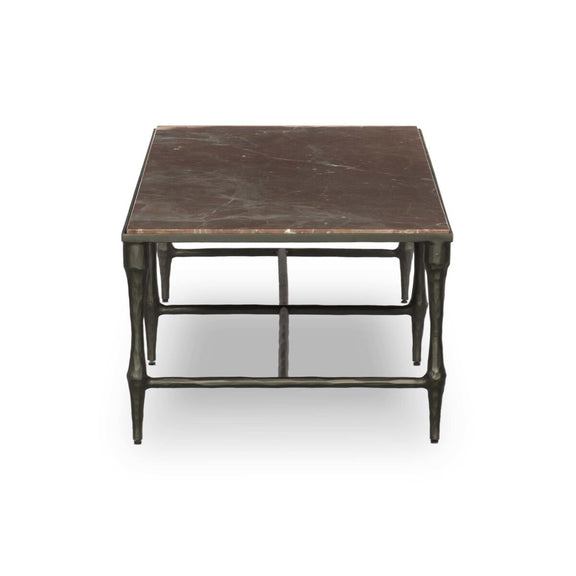 Sandra Coffee Table - Smoke And Russet Marble
