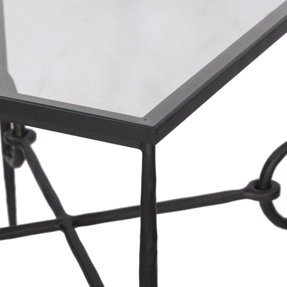 Babylon End Table - Tempered Glass