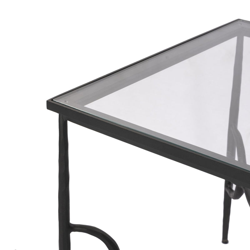 Babylon End Table - Tempered Glass