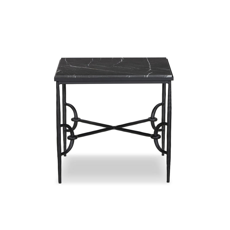 Babylon End Table - Grey Italian Marble
