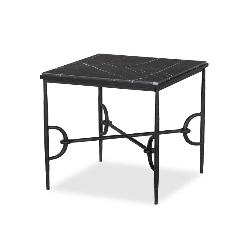 Babylon End Table - Grey Italian Marble