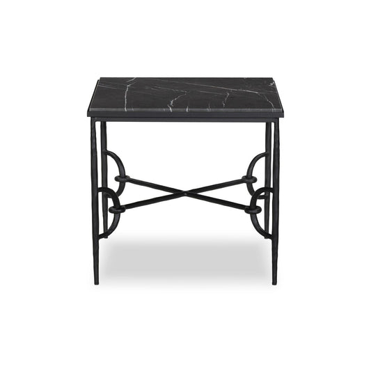 Babylon End Table - Grey Italian Marble