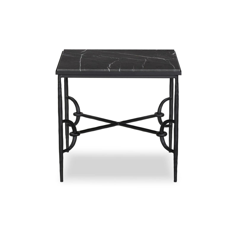 Babylon End Table - Grey Italian Marble