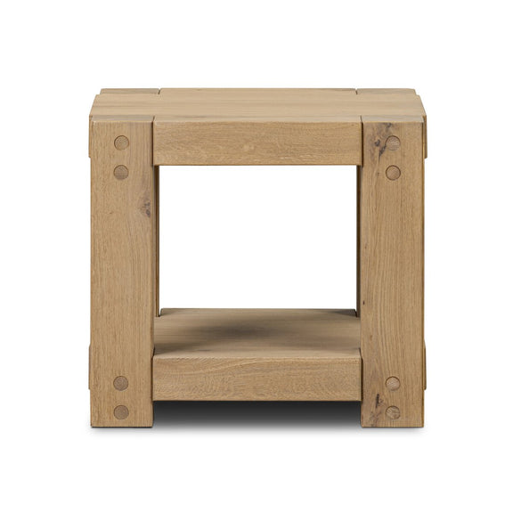 Emmer End Table - Aged Smoked Oak