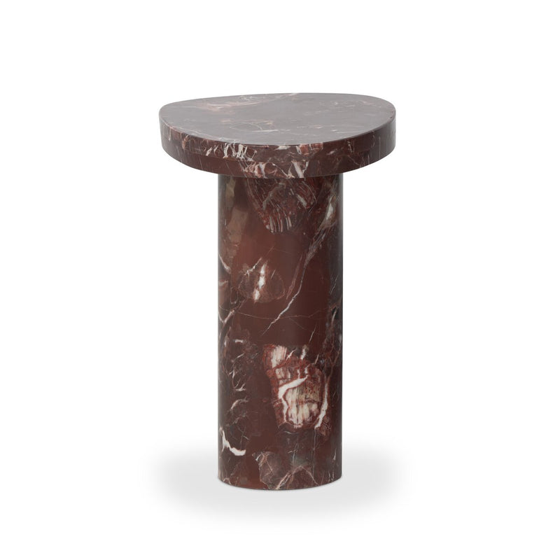 Zion End Table - Merlot Marble