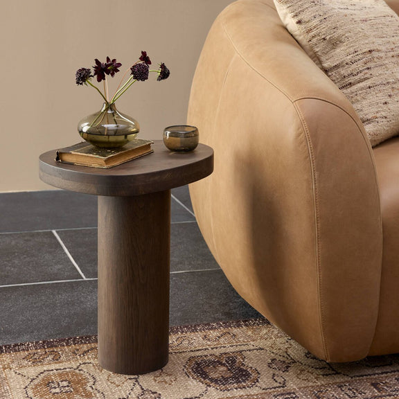 Zion End Table - Grey Tobacco Oak