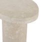 Zion End Table - Cream Marble