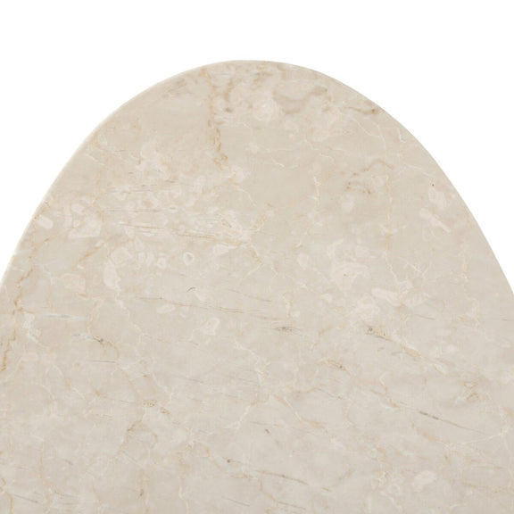 Zion End Table - Cream Marble