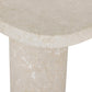 Zion End Table - Cream Marble