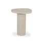 Zion End Table - Cream Marble