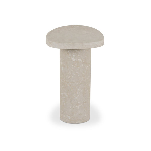 Zion End Table - Cream Marble