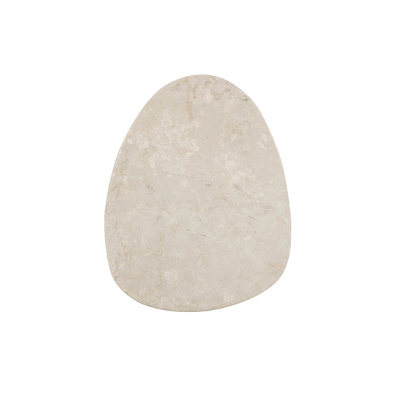 Zion End Table - Cream Marble