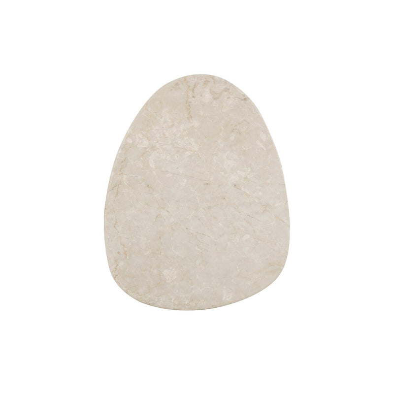 Zion End Table - Cream Marble