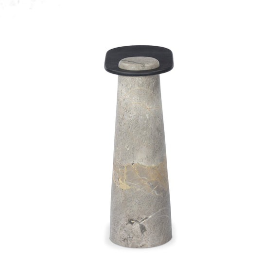 Raz End Table - Gunmetal Aluminum